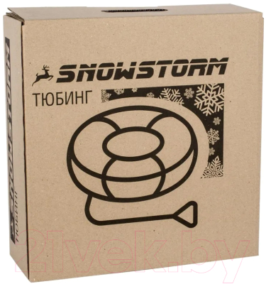 Тюбинг-ватрушка Snowstorm BZ-110 / W112934 (110см, черный/красным)