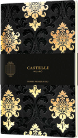 Записная книжка CASTELLI Art Deco Gold / 0QN6NW-464 (32л, черный) - 