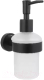 Дозатор для жидкого мыла Aquatek Вега AQ4005MB (черный матовый) - 