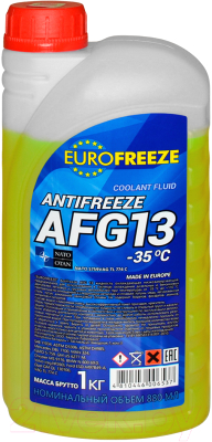 Антифриз Eurofreeze AFG 13 -40C / 53351 (1кг, желтый)