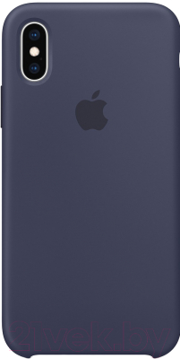 Чехол-накладка Apple Silicone Case для iPhone XS Midnight Blue / MRW92