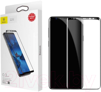 Защитное стекло для телефона Baseus Arc Surface для S8 (0.3мм, черный)