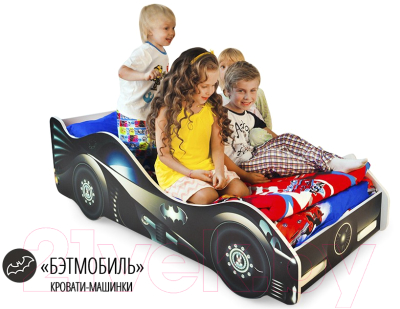 Стилизованная кровать детская Бельмарко Бэтмобиль / 517