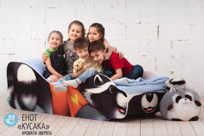 Стилизованная кровать детская Бельмарко Енот Кусака / 532