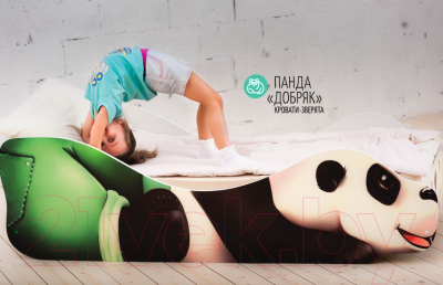 Стилизованная кровать детская Бельмарко Панда Добряк / 542