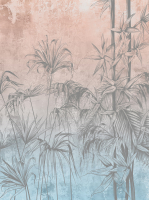 Фотообои листовые Vimala Листья пальмы фреска (270x200) - 