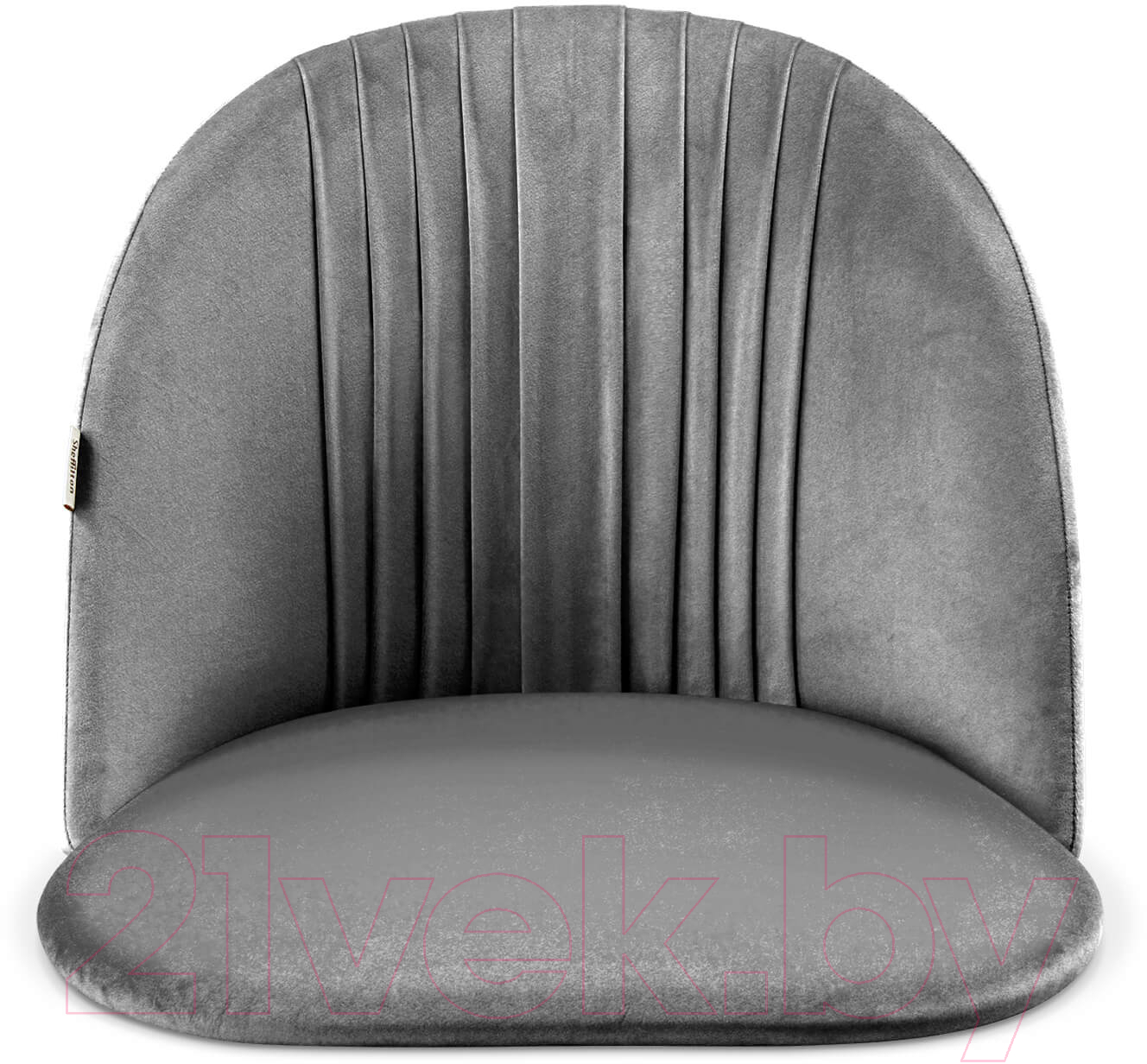 Стул барный Sheffilton SHT-ST35-1/S148 (угольно-серый/черный муар/золото микровелюр/металл) — фото 3