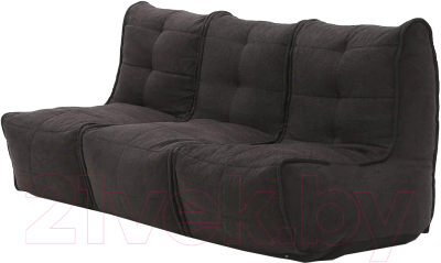 Бескаркасный диван Sled Лофт 3 рогожка 180х70х80 (черный)