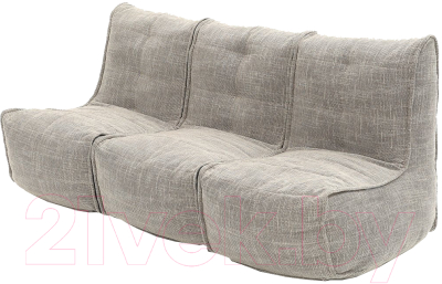 Бескаркасный диван Sled Лофт 3 рогожка 180х70х80 (серый)