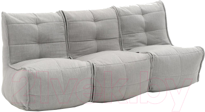 Бескаркасный диван Sled Лофт 3 рогожка 180х70х80 (светло-серый)