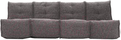 Бескаркасный диван Sled Лофт 4 рогожка 240х70х80 (антрацит)