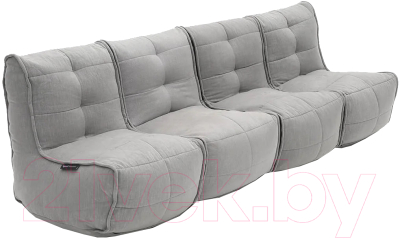 Бескаркасный диван Sled Лофт 4 рогожка 240х70х80 (серый)