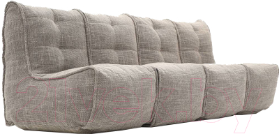 Бескаркасный диван Sled Лофт 4 рогожка 240х70х80 (светло-серый)