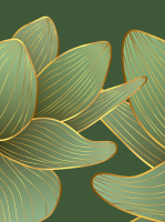 Фотообои листовые Vimala Векторные листья 22 (270x200) - 