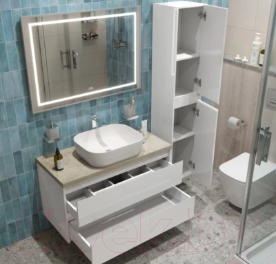 Тумба с умывальником BelBagno Kraft 100 / KRAFT100BO-KEPMCO-1302-SET