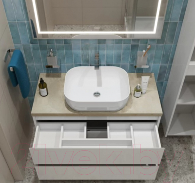 Тумба с умывальником BelBagno Kraft 100 / KRAFT100BO-KEPMCO-1302-SET