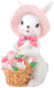Миниатюра изображения товара Статуэтка Elan Gallery Кролик в шляпе / 210138 