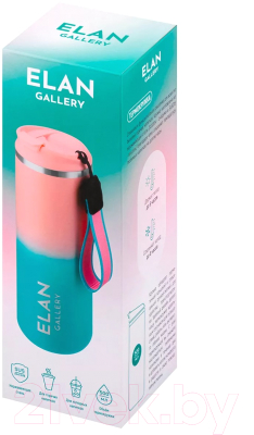 Термокружка Elan Gallery 280199 (розовый/бирюзовый)
