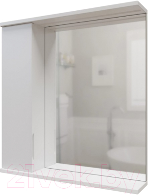 Шкаф с зеркалом для ванной Mixline Лайн 60 553010 (левый, с подсветкой)