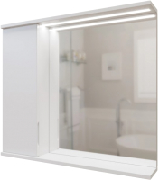 Шкаф с зеркалом для ванной Mixline Лайн 80 553016 (левый, с подсветкой) - 
