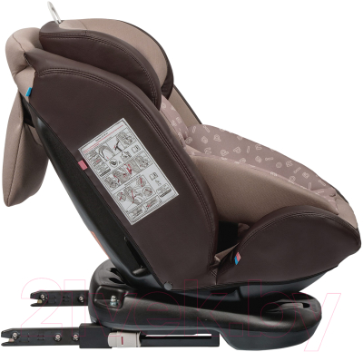 Автокресло INDIGO Advanced Isofix (бежевый/коричневый)