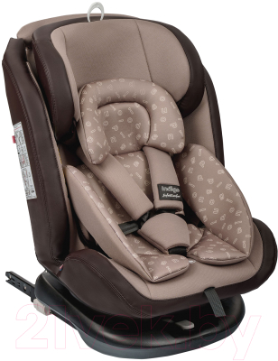 Автокресло INDIGO Advanced Isofix (бежевый/коричневый)