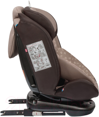 Автокресло INDIGO Advanced Isofix (бежевый/коричневый)