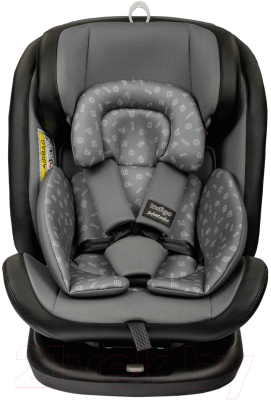 Автокресло INDIGO Advanced Isofix (серый/черный)