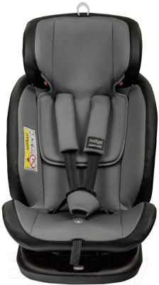 Автокресло INDIGO Advanced Isofix (серый/черный)