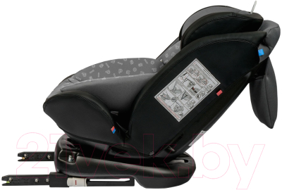 Автокресло INDIGO Advanced Isofix (серый/черный)