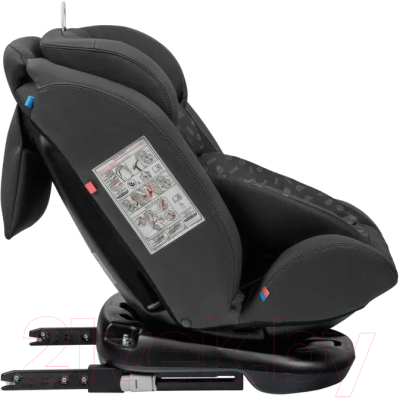 Автокресло INDIGO Advanced Isofix (темно-серый)