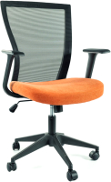 Кресло офисное Signal Q-328 (черный/оранжевый) - 