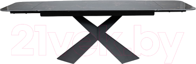 Обеденный стол Signal Avangard II Ceramic 160-240x90 (черный Noir Laurent/черный матовый)