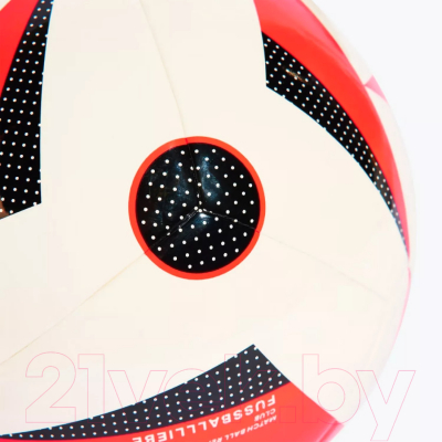 Футбольный мяч Adidas Euro24 Club / IN9372 (размер 4, белый/красный/черный)