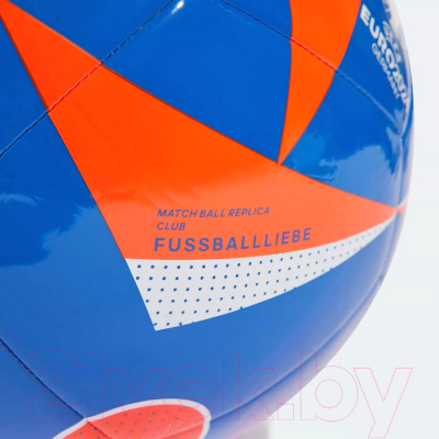 Футбольный мяч Adidas Euro24 Club / IN9373 (размер 4, синий/красный)