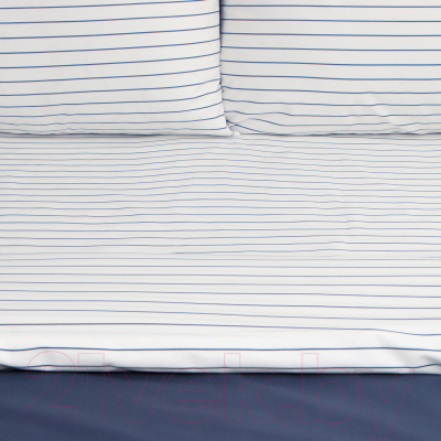 Комплект постельного белья Этель Stripes 1.5сп / 9888832 (синий)