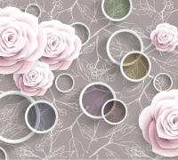 Фотообои листовые Vimala Розы и кольца (270x300) - 