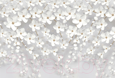 Фотообои листовые Vimala 3Д Цветы 2 (270x400)