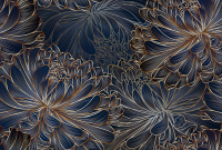 Фотообои листовые Vimala Векторные цветы 4 (270x400) - 
