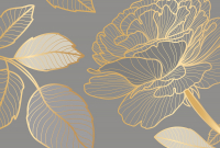 Фотообои листовые Vimala Векторные цветы 7 (270x400) - 