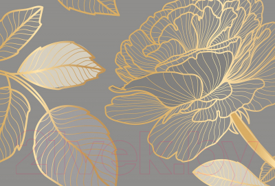 Фотообои листовые Vimala Векторные цветы 7 (270x400)