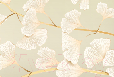 Фотообои листовые Vimala Векторные цветы 13 (270x400)