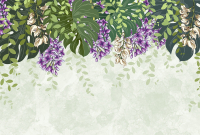 Фотообои листовые Vimala Векторные цветы 19 (270x400) - 