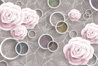 Фотообои листовые Vimala Розы и кольца (270x400) - 