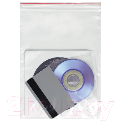 Комплект пакетов-слайдеров Brauberg Zip Lock / 606213 (100шт)