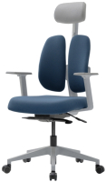 Кресло офисное Duorest D2500G-DASW 8EKGR (ткань голубой) - 