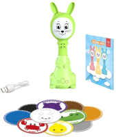 Интерактивная игрушка BertToys Зайчик няня / FD125 (зеленый) - 