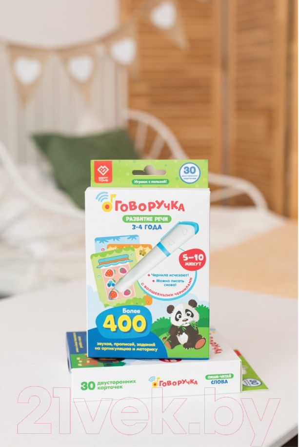 Развивающие карточки BertToys Говоручка. Пиши-читай слова FD302 — фото 2