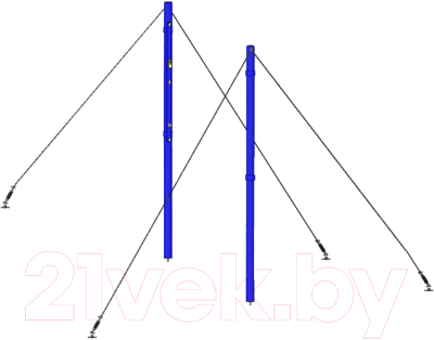 Стойки волейбольные Dinamika ZSO-004266
