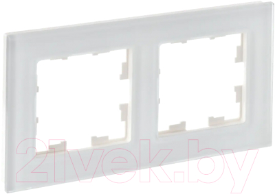 Рамка для выключателя IEK Brite BR-M22-G-31-K01 (белый матовый)